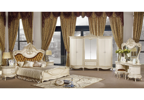 Шкаф 6-дверный ГРАЦИЯ GRACIA (W) 891, слоновая кость