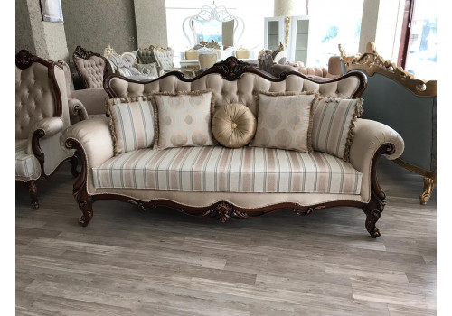 Комплект мягкой мебели ХАЛИФА CHALIFA, орех