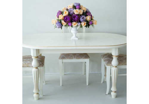 Стол Кармен Белый золото