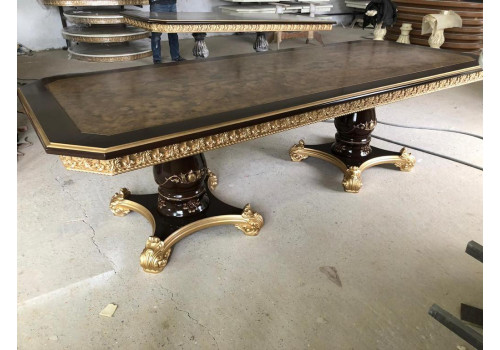 Стол Катания Овальный Орех золото