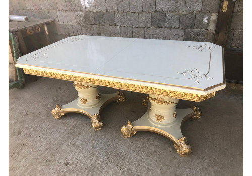 Стол Катания Белый золото