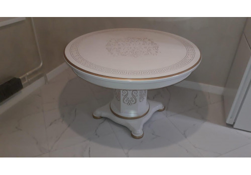 Стол Милано Белый золото раскладной