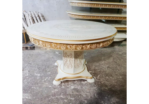 Стол Милано Белый золото раскладной