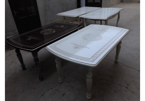 Стол Кармен Белый золото