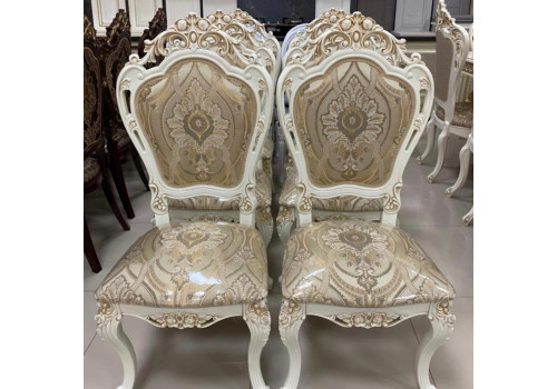 Стул Капри Мягкий Белый золото