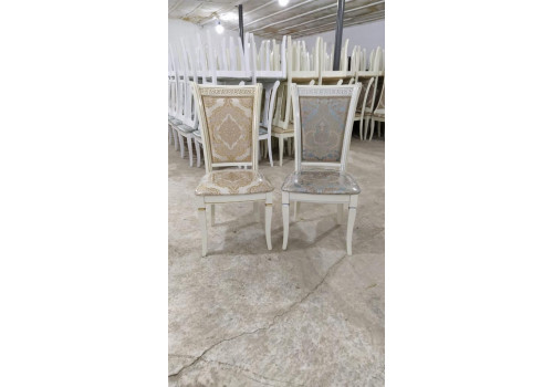 Стул Версаче Мягкий Белый золото