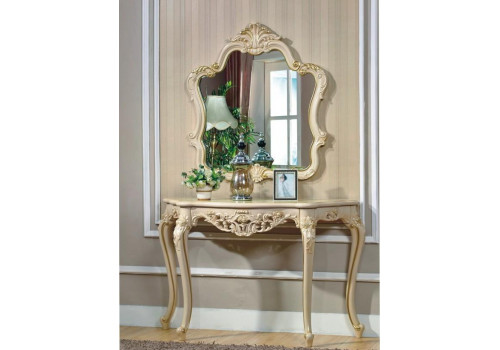 Консоль с зеркалом ИЗАБЕЛЬ 3235, слоновая кость