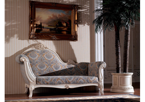 Мини диван ИЗАБЕЛЛА IZABELLA 208, белый с золотом