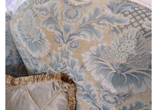 Мини диван ИЗАБЕЛЛА IZABELLA 208, белый с золотом