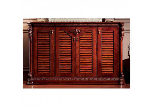 Тумба для обуви 4-дверная ИЗАБЕЛЛА IZABELLA 208, темный орех