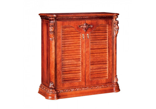 Тумба для обуви 2-дверная ИЗАБЕЛЛА IZABELLA 208, темный орех