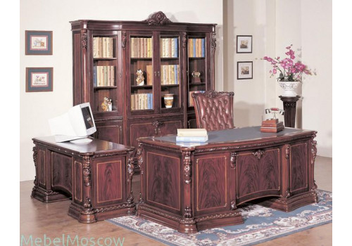 Шкаф книжный ИЗАБЕЛЛА IZABELLA 208, темный орех