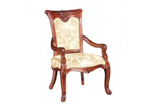 Стул обеденный с подлокотниками ИЗАБЕЛЛА IZABELLA 208, темный орех
