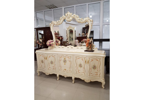 Комод с зеркалом КАПРИ KAPRI 3915, слоновая кость