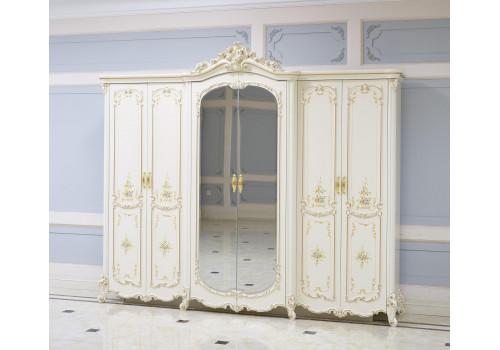 Шкаф 6-дверный Капри 3915 B, слоновая кость