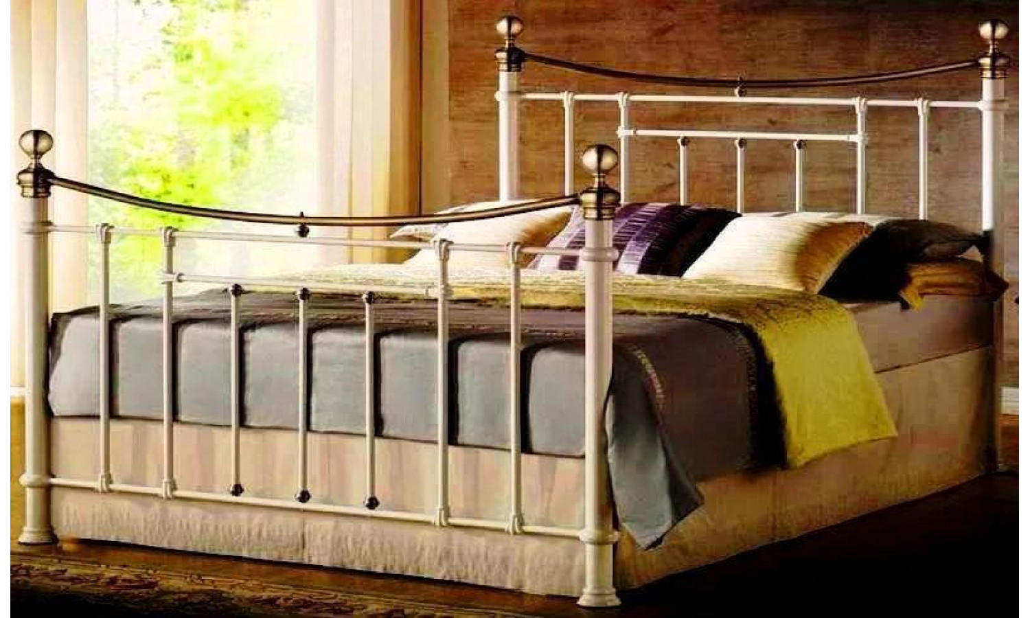 Кровать  MK-2230-WB двуспальная 160х200 см