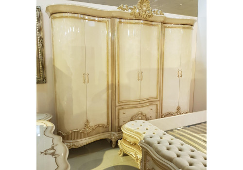 Шкаф 6-дверный КАССИОПЕЯ KASSIOPEYA 3902 , слоновая кость