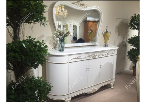 Комод с зеркалом КАТАНИЯ KATANIA 3908W, беж