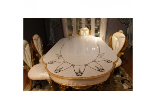 Стол обеденный  Клеопатра KLEOPATRA 3901D , белый