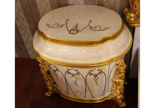 Высокий комод КЛЕОПАТРА KLEOPATRA 3901W, белый