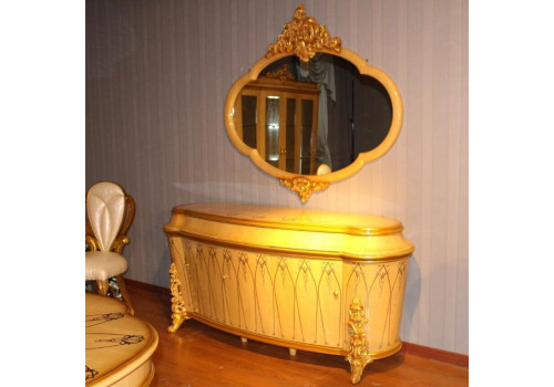 Комод с зеркалом  Клеопатра KLEOPATRA 3901D , светлый орех