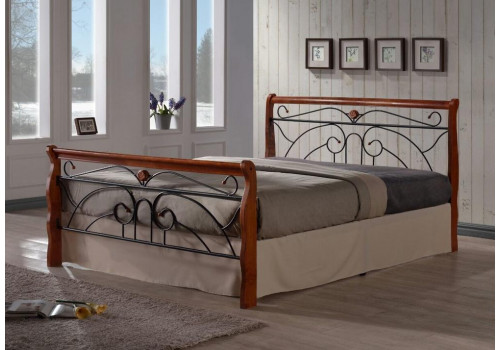 Кровать Tina MK-5228-RO двуспальная 160х200 см