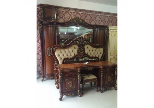 Спальня  Лорана  LORANA с 6-дверным шкафом, орех 6157