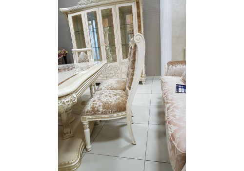 Витрина 4-дверная  Love , слоновая кость