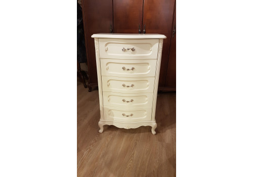 Комод высокий Лючия 3255, белый