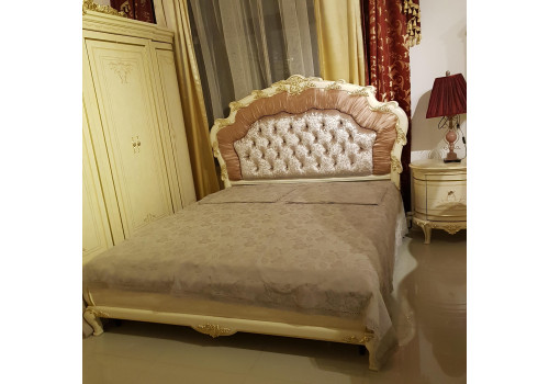 Спальня ЛУИЗА LUIZA K02, c 4-дверным шкафом, слоновая кость