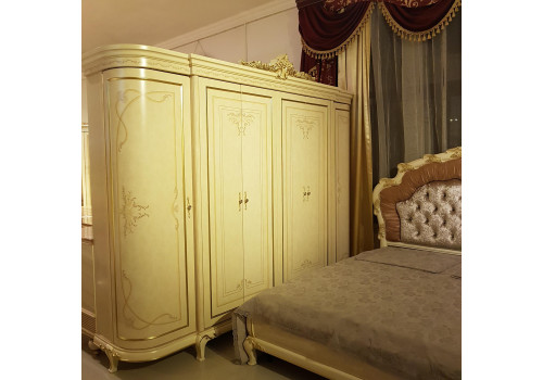 Шкаф 6-дверный ЛУИЗА LUIZA K02, слоновая кость