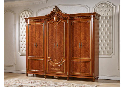 Шкаф 6-ти дверный  Мадлен  (орех)