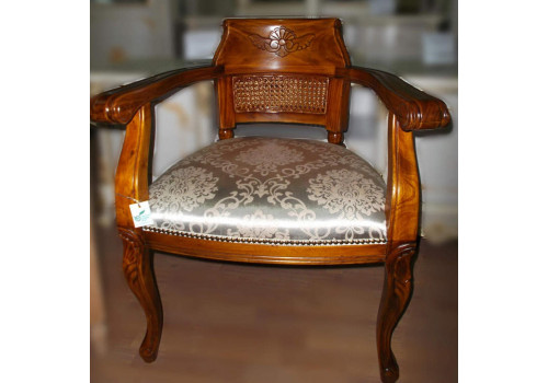 Стул MK-CH02/1ST MK-2474-NM с подлокотниками 65х58х78 см Итальянский орех