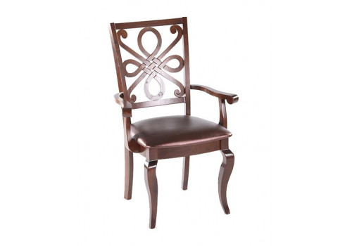 Стул 7084 A MK-1512-CP с подлокотниками (каркас)
