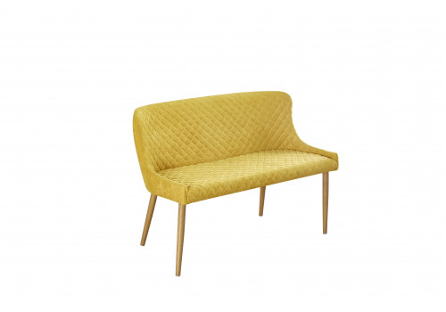 Софа MK-5603-YE 2-местная 120х61х82 см Желтый