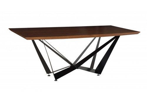 Стол Коламбус MK-5642-TW обеденный нераскладной 100х200х76 см Грецкий орех