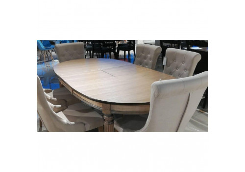 Стол SHARL MK-1256-BG обеденный раскладной