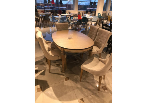 Стол SHARL MK-1256-BG обеденный раскладной