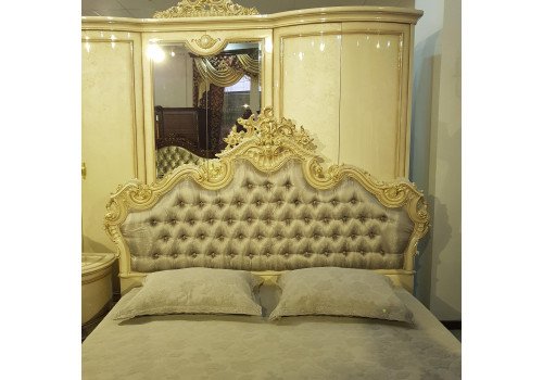 Спальня МИЛАНА MILANA 3886, с 4-дверным шкафом, слоновая кость