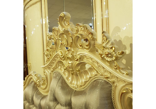 Спальня МИЛАНА MILANA 3886, с 4-дверным шкафом, слоновая кость