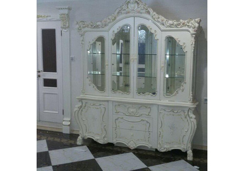 Витрина 4-дверная  Мона Лиза , слоновая кость