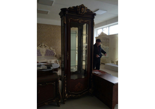 Витрина 1-дверная  Монреаль  Орех СМ06