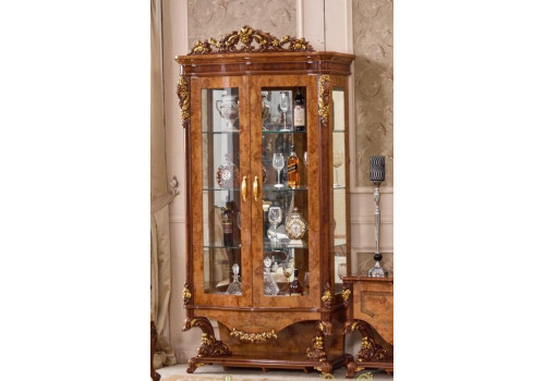 Витрина 2-дверная НАПОЛЕОН NAPOLEON 3888D, орех