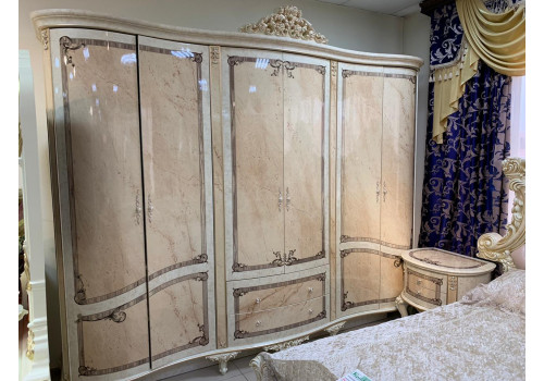 Шкаф 6-дверный НОВЕЛЛА NOVELLA (W) 873, слоновая кость