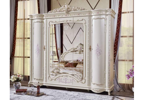 Шкаф 5-ти дверный  Оливия  Бежевая 607