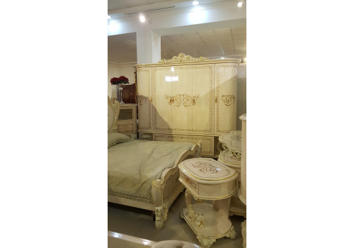 Шкаф 5-дверный ПРИНЦЕССА PRINCESSA 3829, слоновая кость