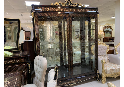 Витрина 4-дверная  Ричмонд  ка-06 ,RICHMOND орех