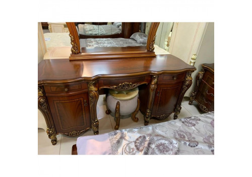 Спальня РОМЕО ROMEO 3288, с 4-дверным шкафом, орех с золотом