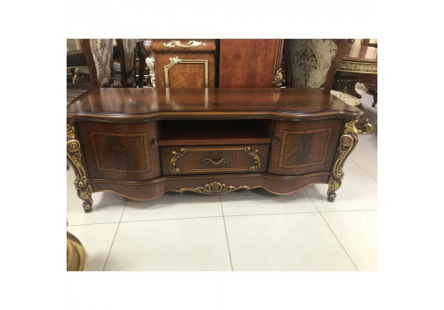 Тумба TV  Ромео ROMEO 3288 , орех с золотом