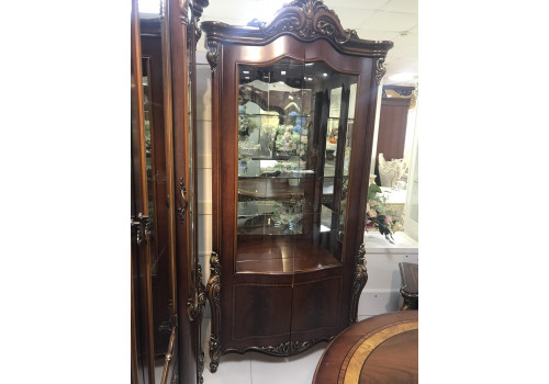 Гостиная  Ромео ROMEO 3288 , с 2-дверной витриной, орех с золотом